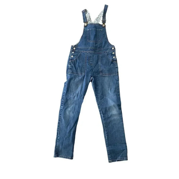 Mini Boden Girl's Blue Sleeveless Adjustable Denim Jumpsuit Size 10Y - Picture 1 of 7